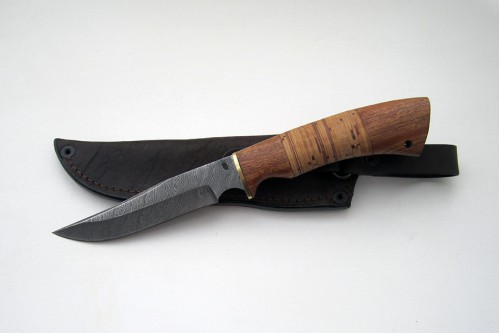 Нож из дамасской стали "Осётр" (малый)